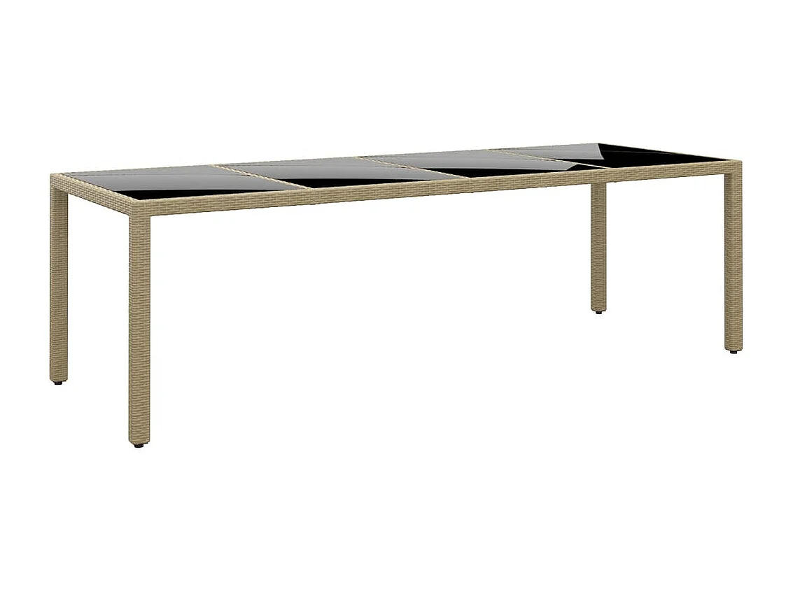 Havron  Ensemble à manger de jardin 11pcs Résine tressée Beige