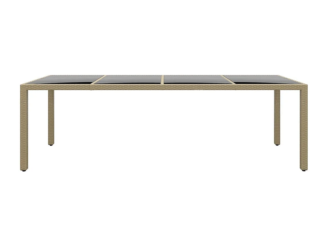 Havron  Ensemble à manger de jardin 11pcs Résine tressée Beige