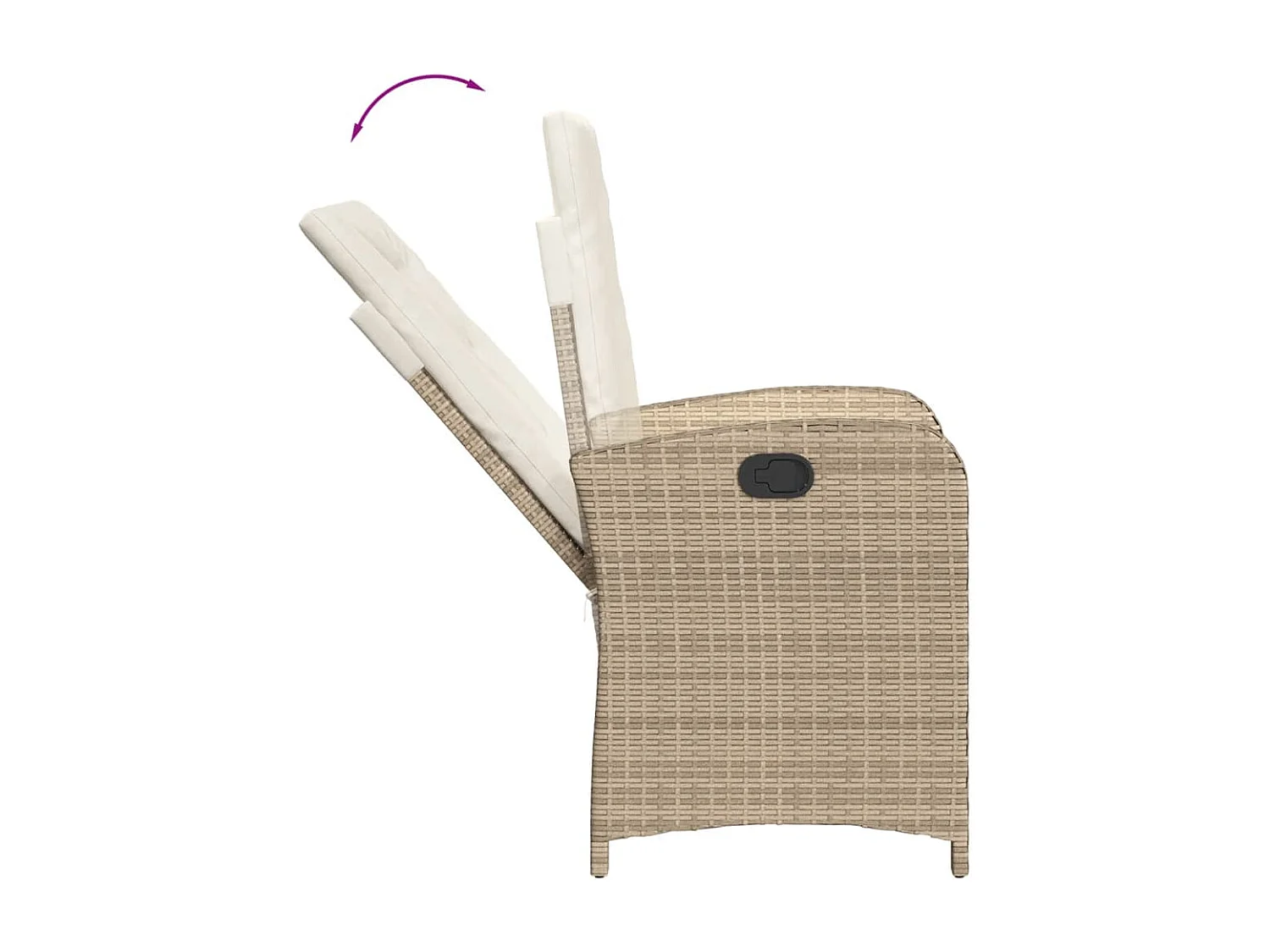 Castlefinn  5-delige Tuinset met kussens poly rattan beige