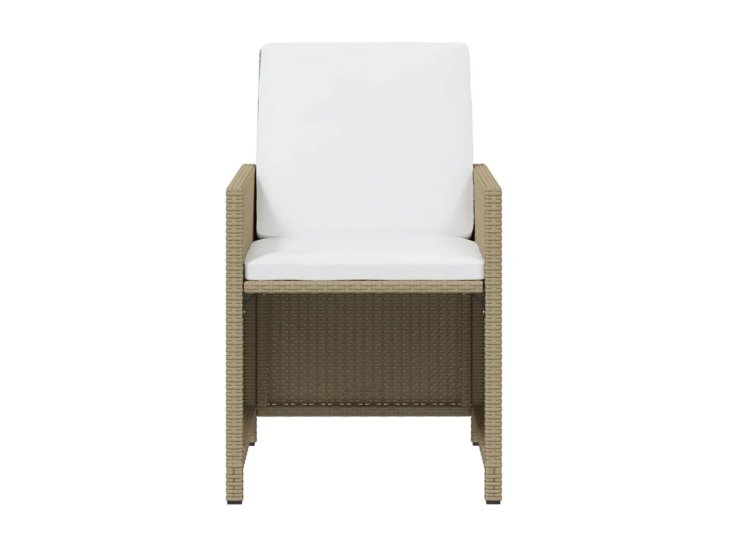 Prolenta Premium -  11-delige Tuinset met kussens poly rattan beige