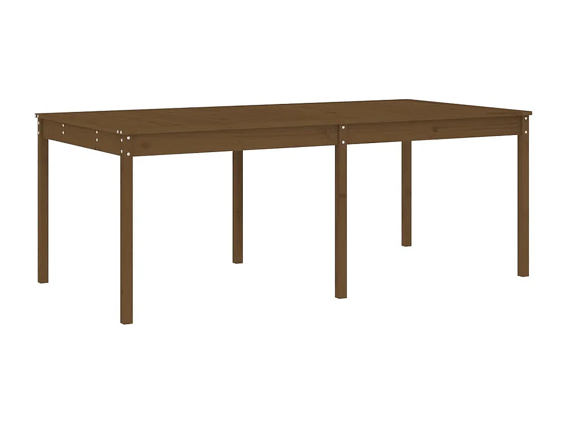 Louis-Philippe-Francis  Ensemble à manger de jardin 17 pcs marron miel bois pin massif