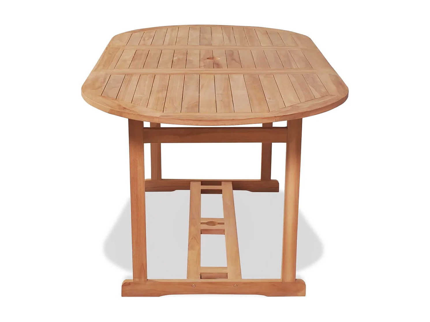Beauregard  7-delige Tuinset met klapstoelen massief teakhout