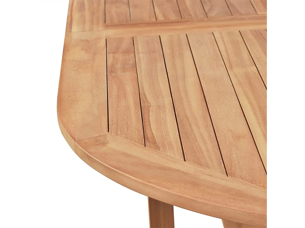 Beauregard  7-delige Tuinset met klapstoelen massief teakhout
