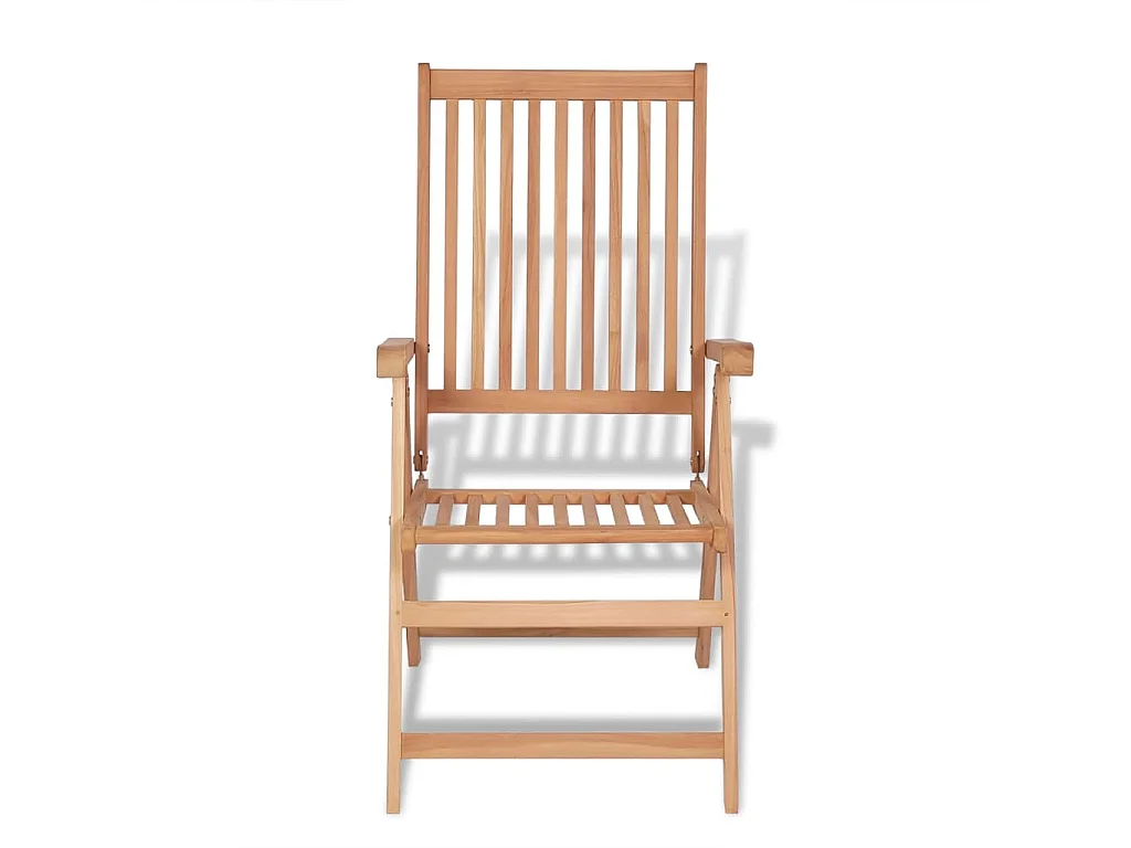 Beauregard  7-delige Tuinset met klapstoelen massief teakhout