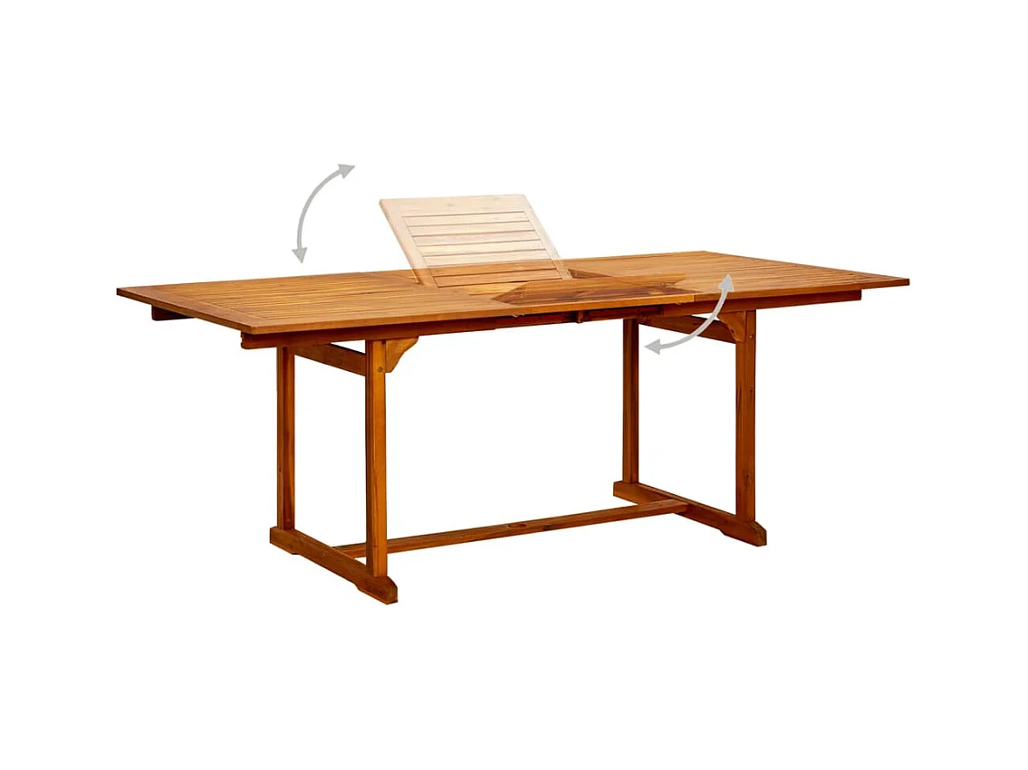 Brunello  Ensemble à manger de jardin 5 pcs Bois d'acacia massif