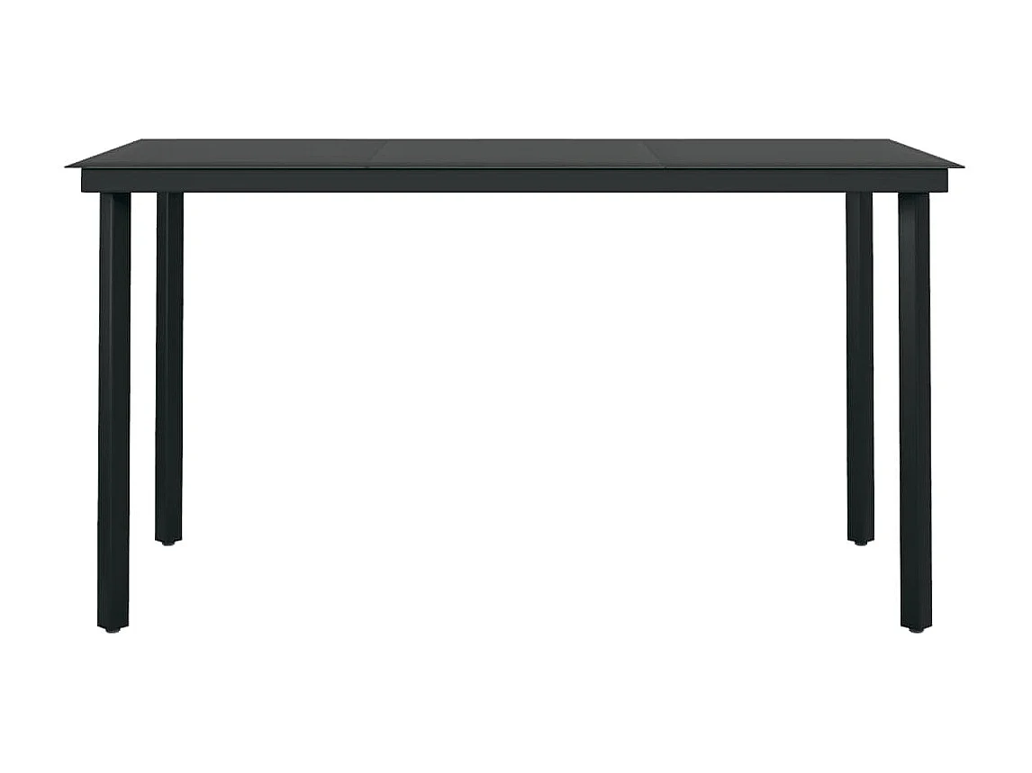 Stoughton  Ensemble à manger de jardin 5 pcs Gris et noir