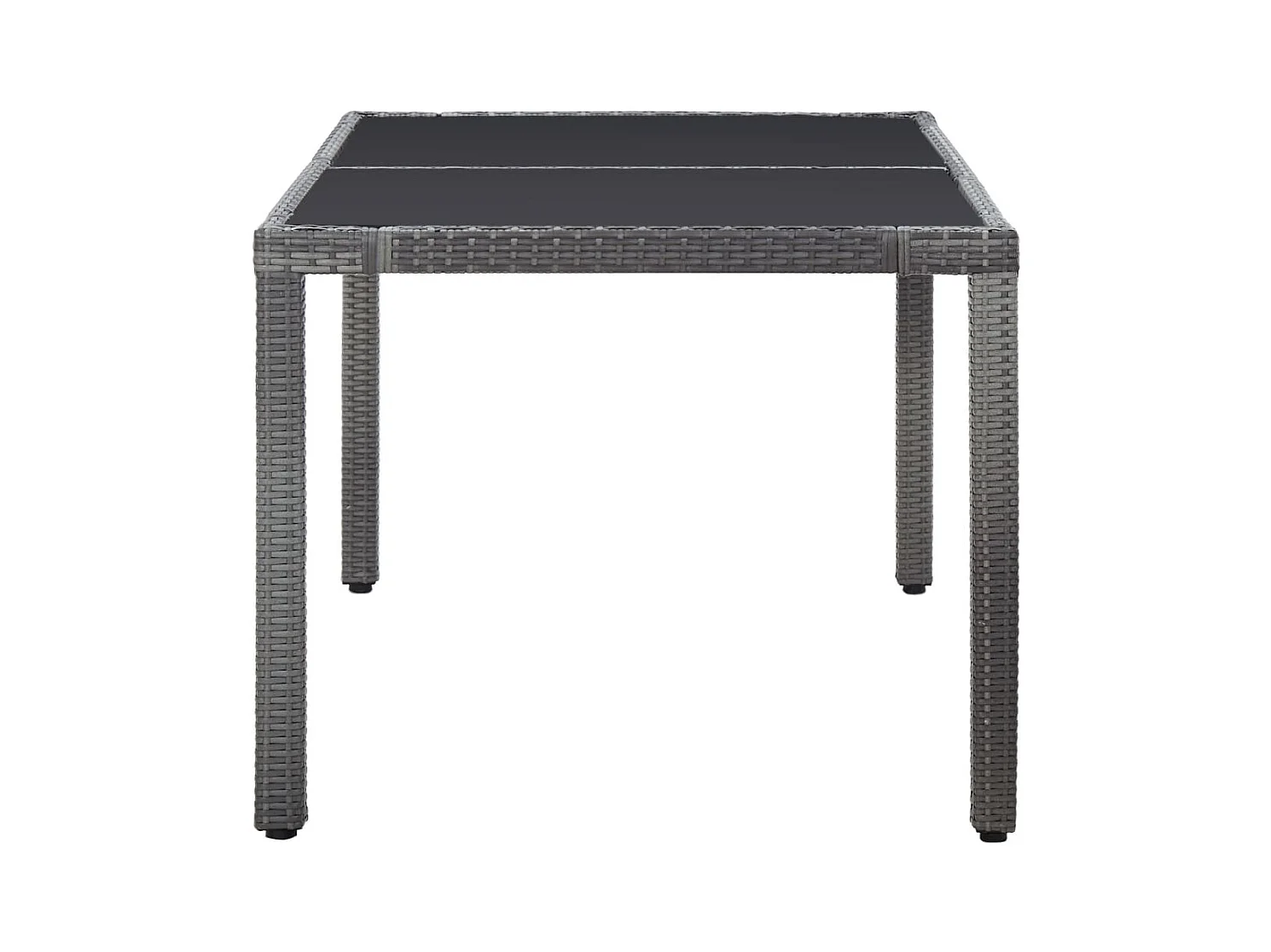 Worin  Ensemble à manger d'extérieur 7 pcs Résine tressée Gris