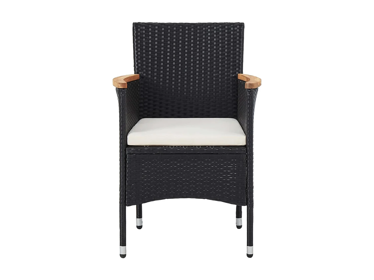 Didier-Paul  5-delige Tuinset poly rattan zwart