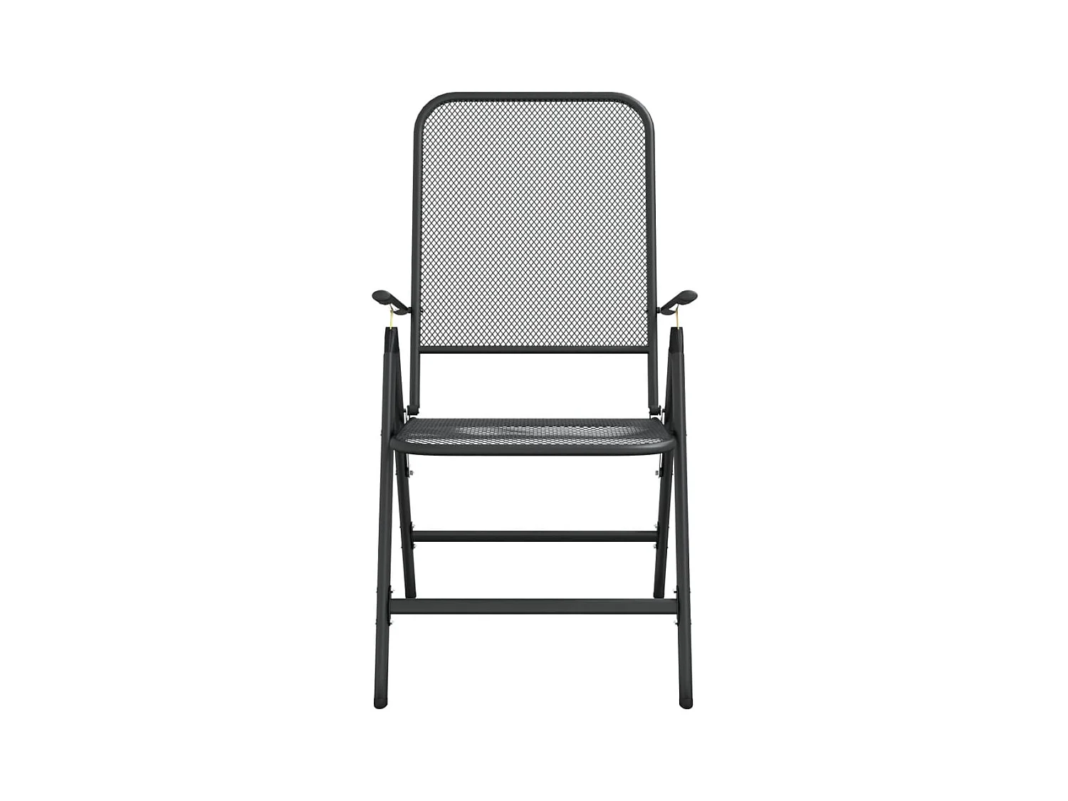 Jenneke  Ensemble à manger de jardin 9 pcs anthracite métal maille