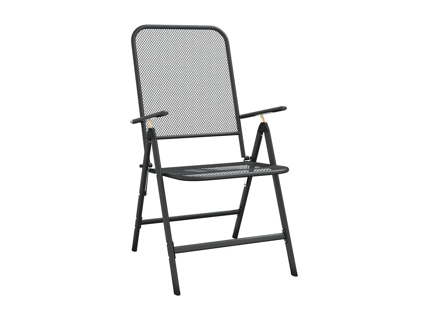 Jenneke  Ensemble à manger de jardin 9 pcs anthracite métal maille