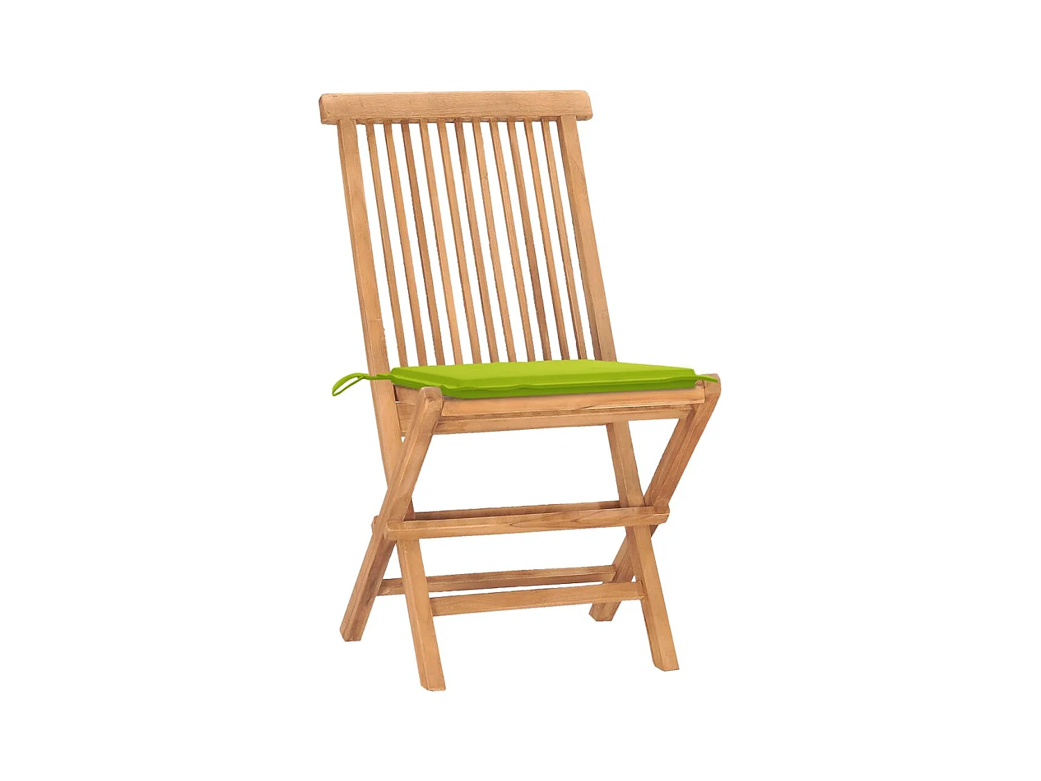 Danaë  Ensemble à manger d'extérieur pliable avec coussin 3 pcs Teck