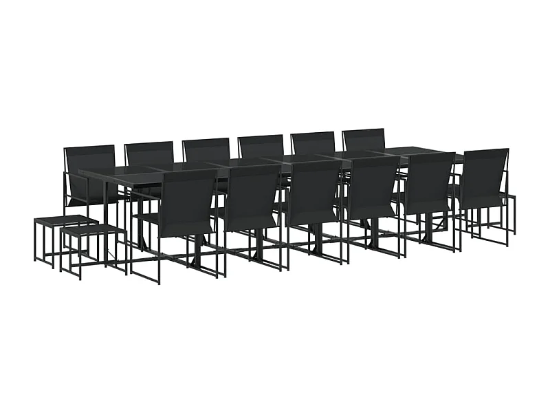 Sophie Rae  17-delige Tuinset textileen zwart