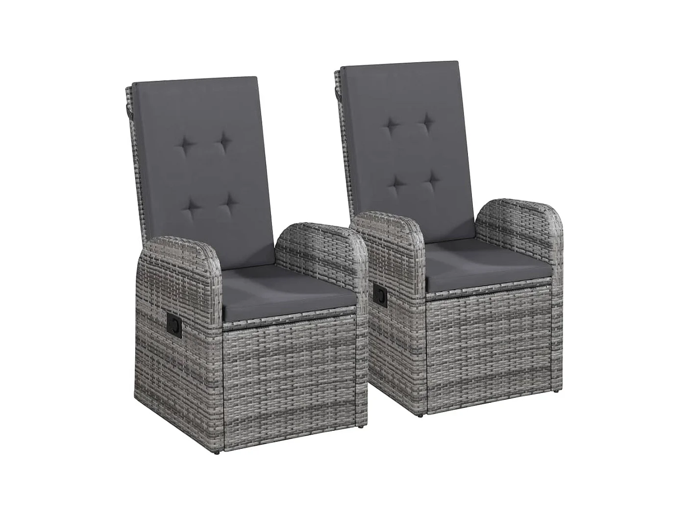 Vestbjerg  Ensemble à manger de jardin 3 pcs Gris