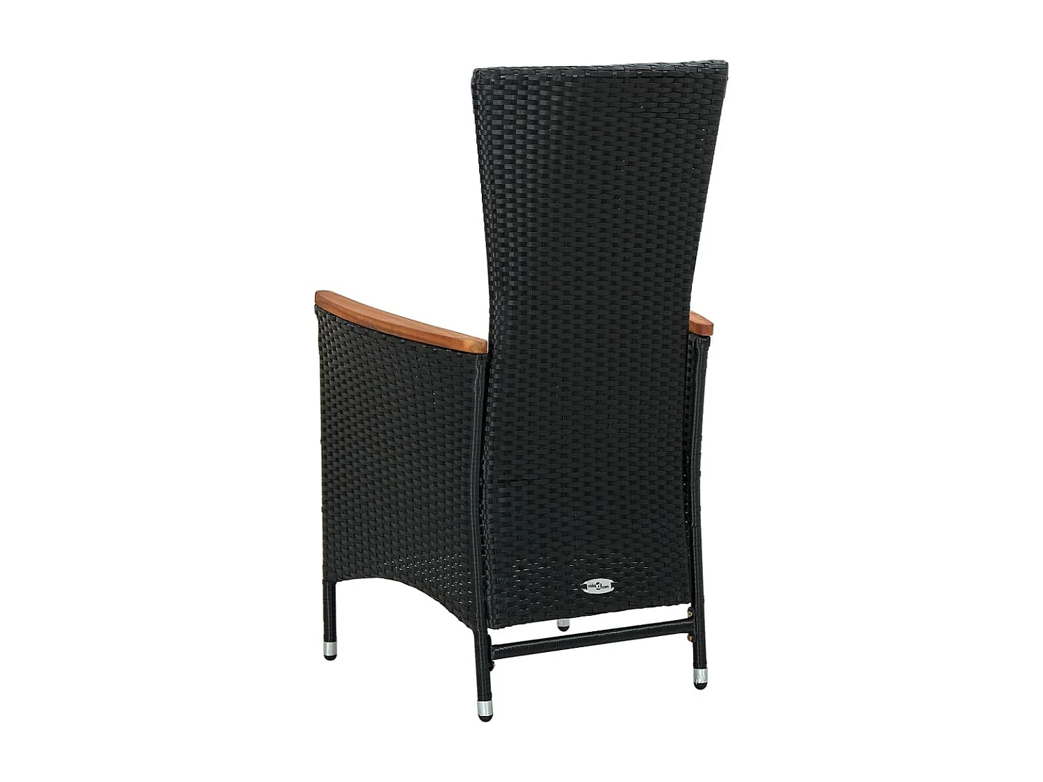 Farina  Ensemble à manger d'extérieur 9pcs coussins résine tressée noir