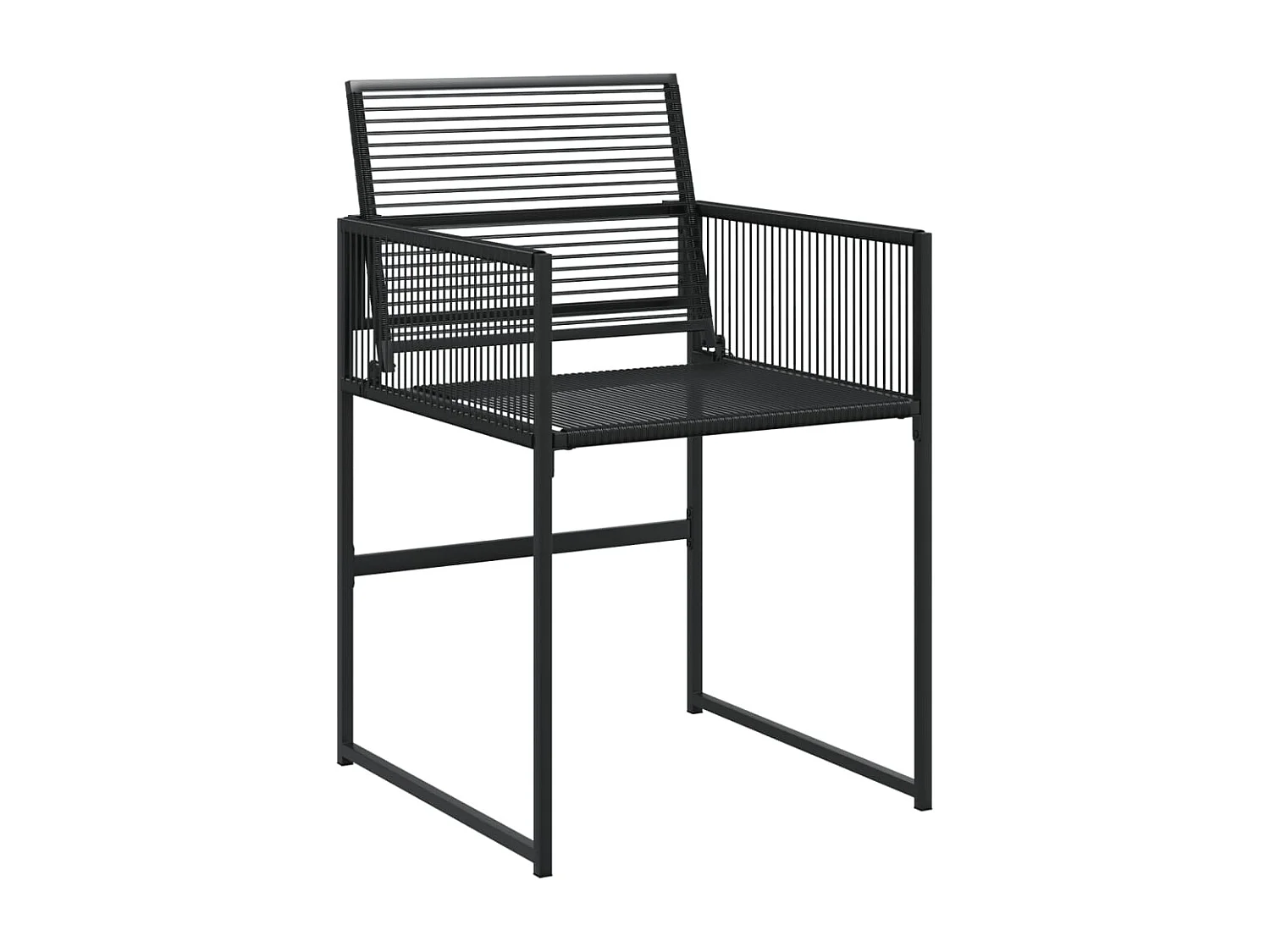 Ghizlan  Ensemble à manger de jardin 9 pcs Noir Résine tressée