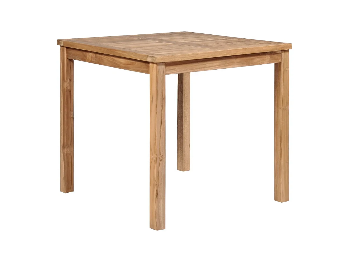 Uldum  Ensemble à manger d'extérieur 5pcs Bois solide de teck