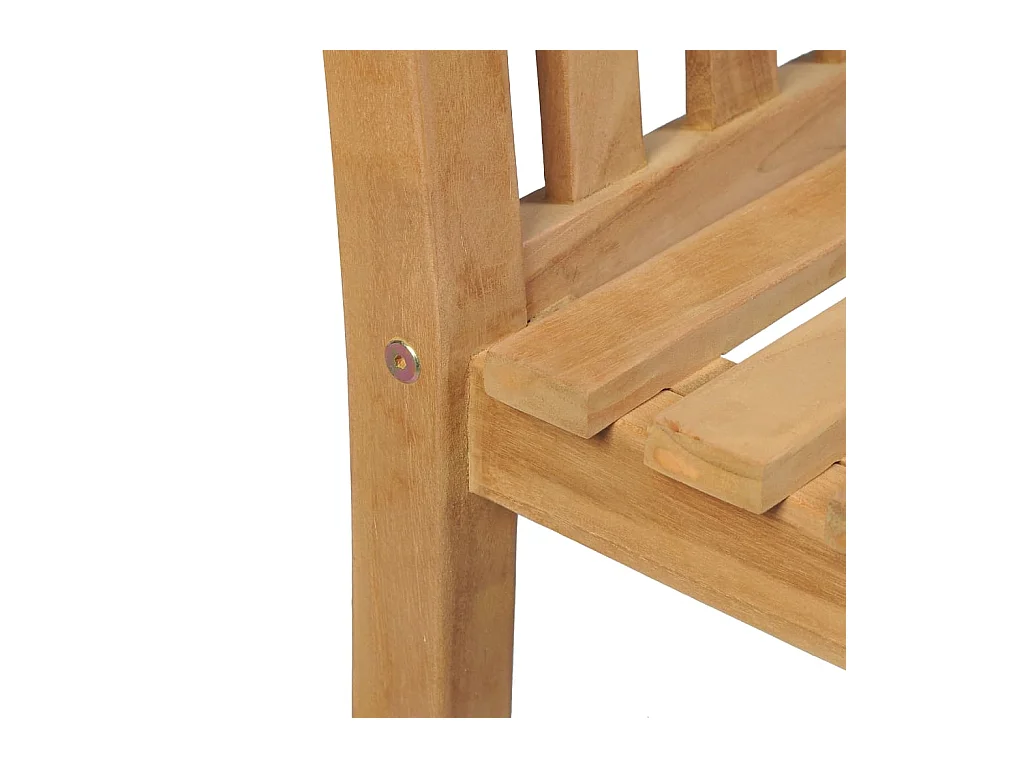 Uldum  Ensemble à manger d'extérieur 5pcs Bois solide de teck