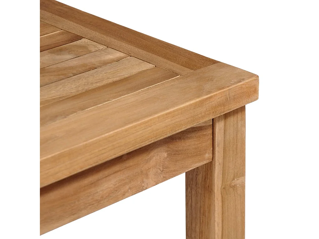 Uldum  Ensemble à manger d'extérieur 5pcs Bois solide de teck