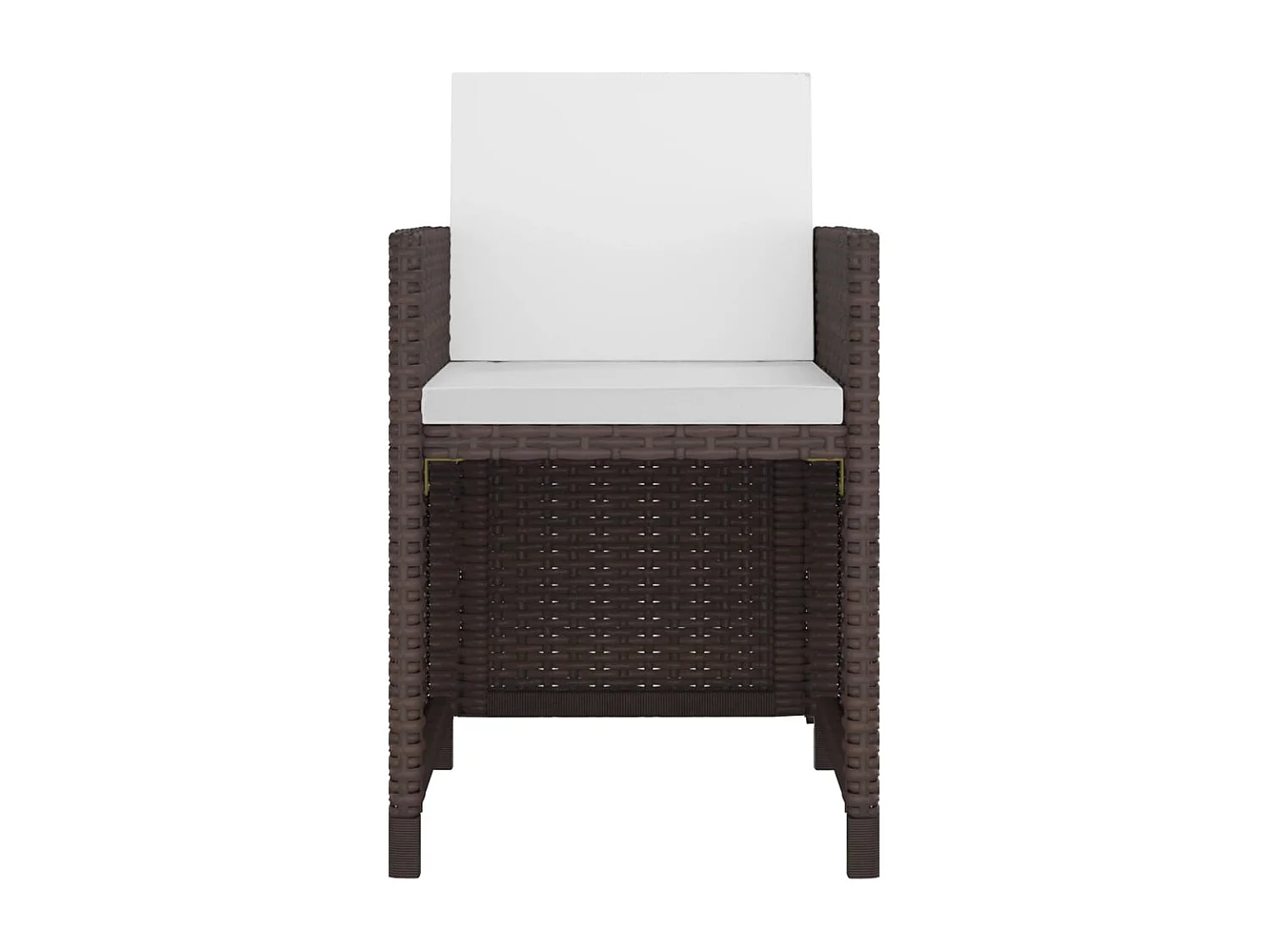 Siracusa  Ensemble à manger d'extérieur 5pcs avec coussins Résine tressée