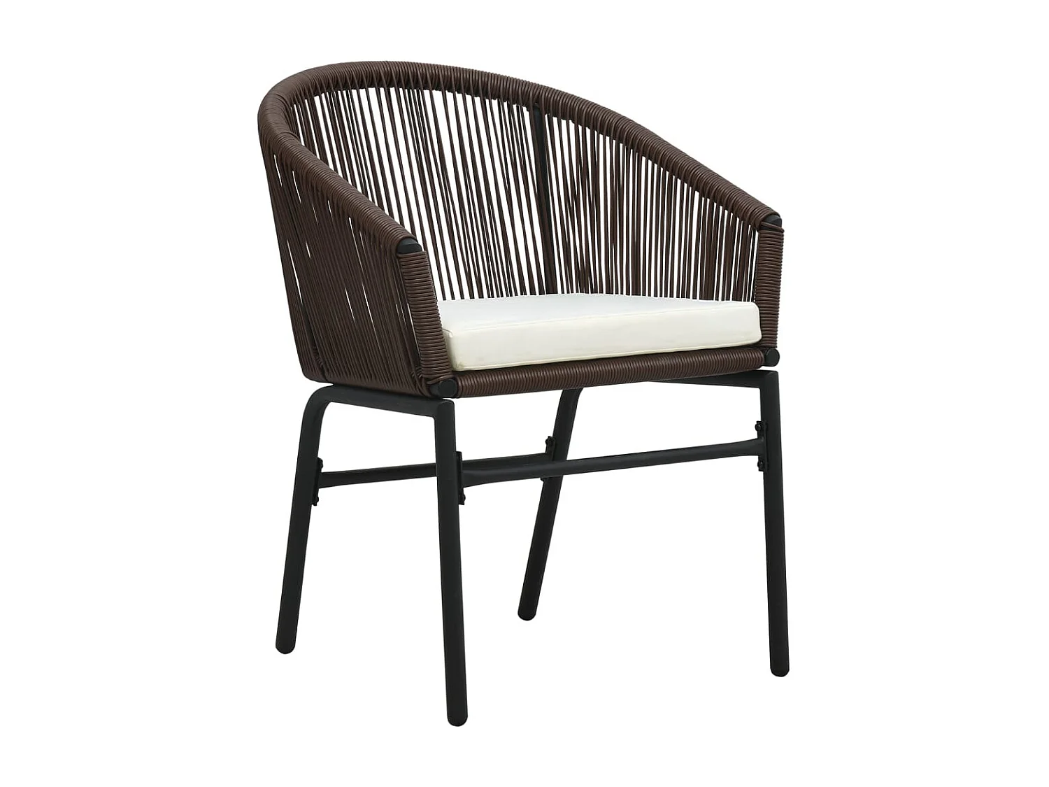 Belric  Ensemble à manger de jardin 9 pcs Marron