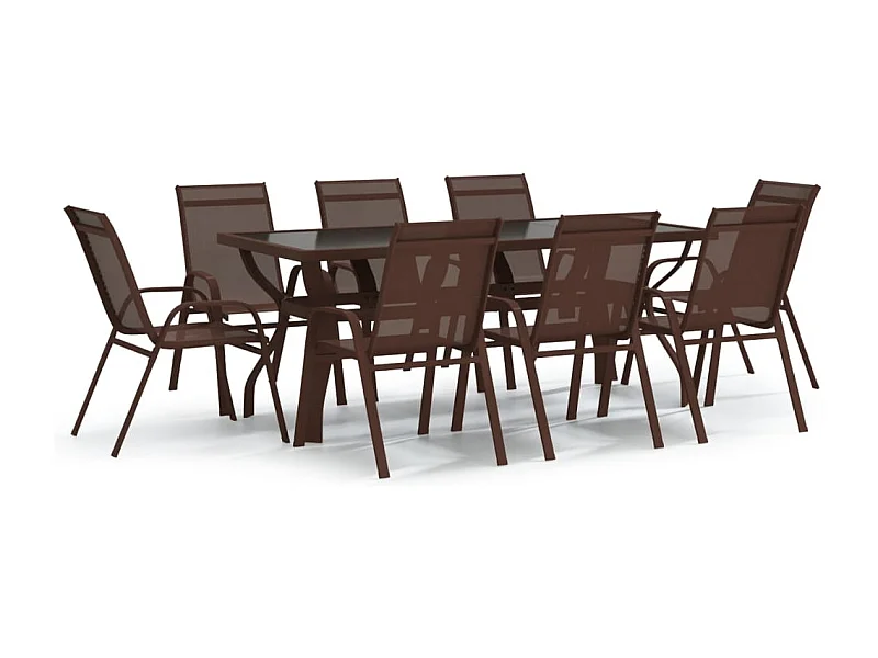 Katie Belle  9-delige Tuinset bruin en zwart