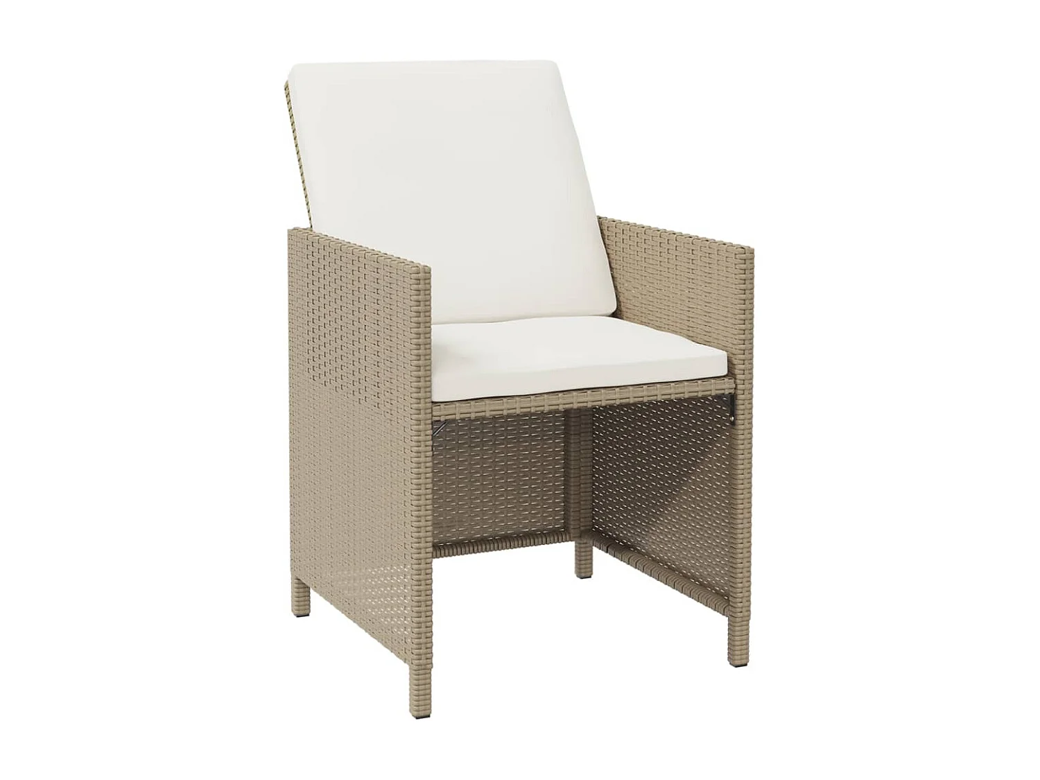 Prolenta Premium -  9-delige Tuinset met kussens poly rattan beige