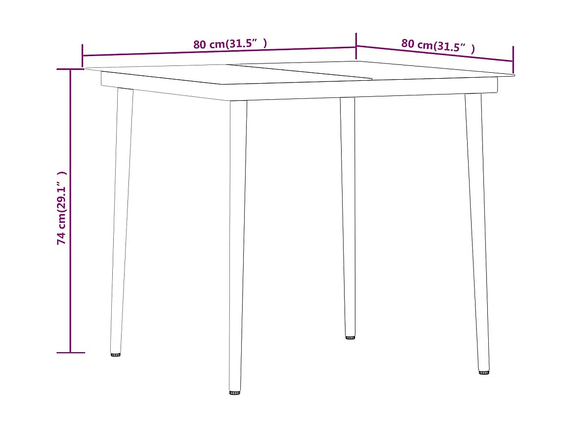 Zeldrik  Ensemble à manger de jardin avec coussins 3 pcs Beige