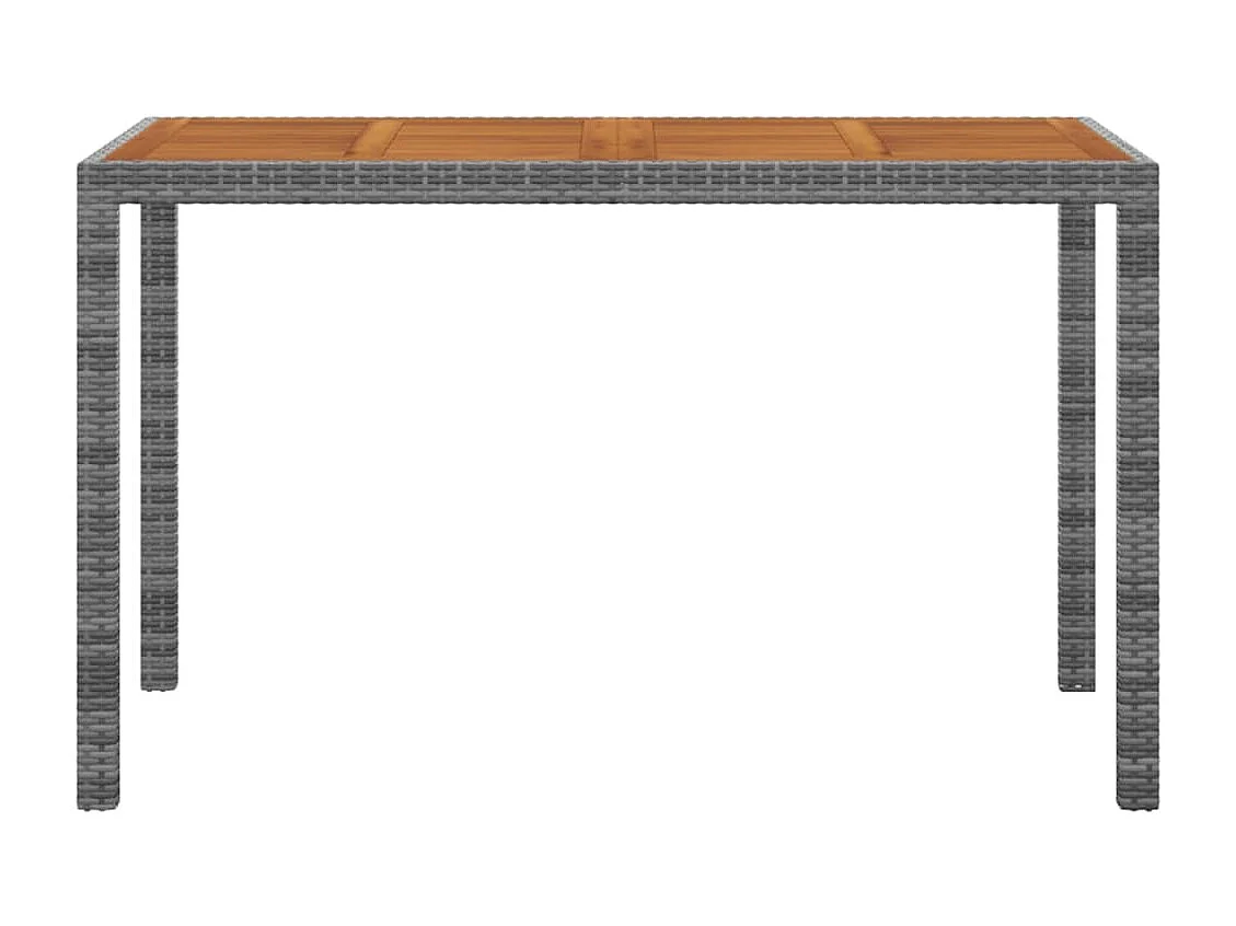 Prolenta Premium -  Ensemble à manger de jardin coussins 3pcs Résine tressée Gris
