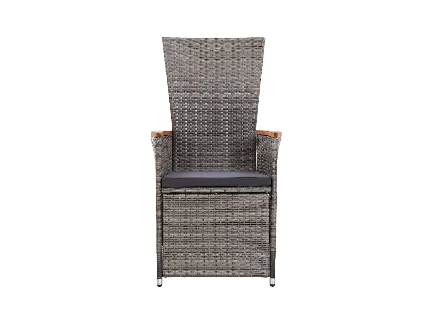 Florissant  Ensemble à manger de jardin avec coussins 9 pcs Gris