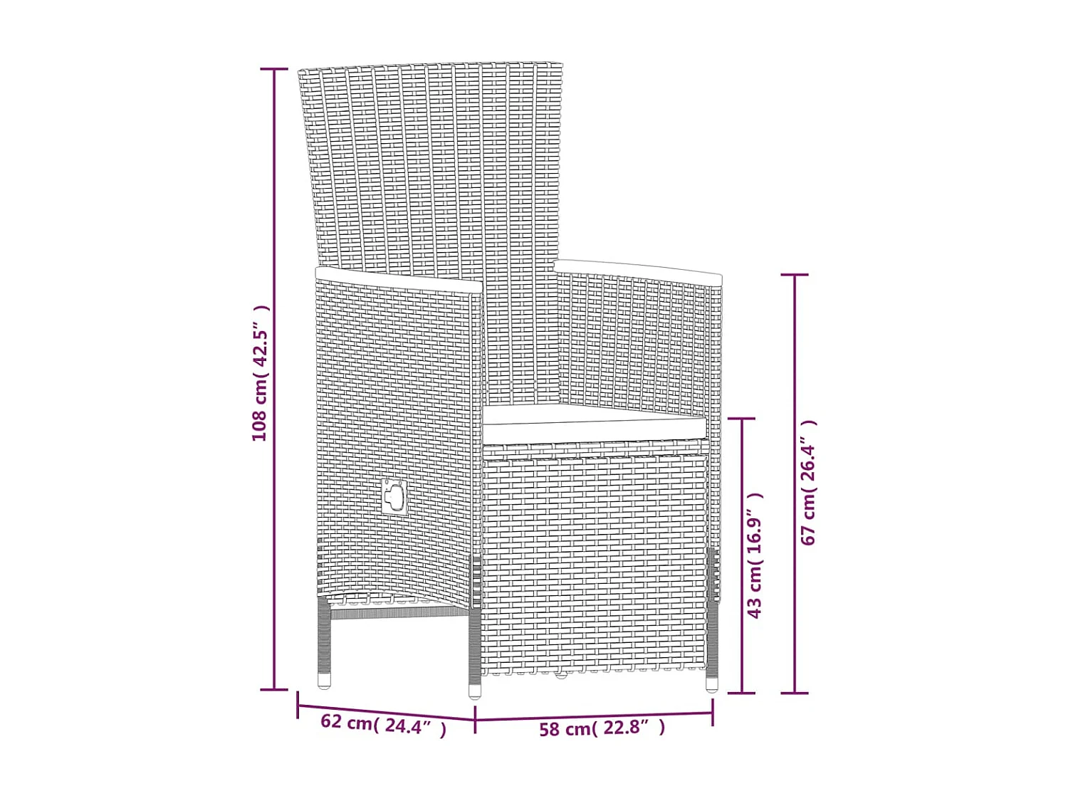 Florissant  Ensemble à manger de jardin avec coussins 9 pcs Gris