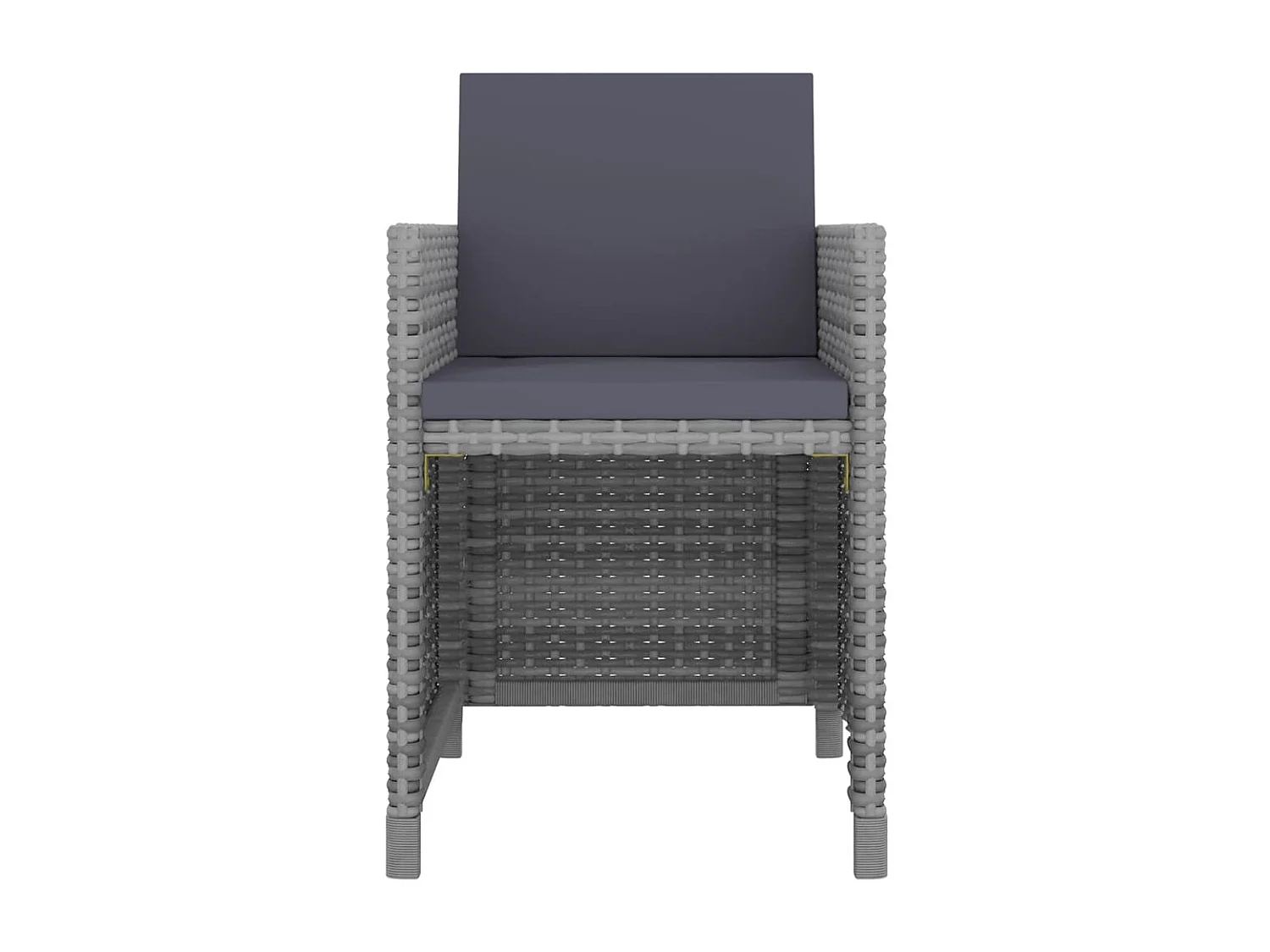 Siracusa  5-delige Tuinset met kussens poly rattan grijs