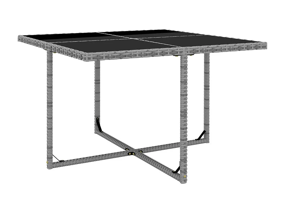 Siracusa  5-delige Tuinset met kussens poly rattan grijs