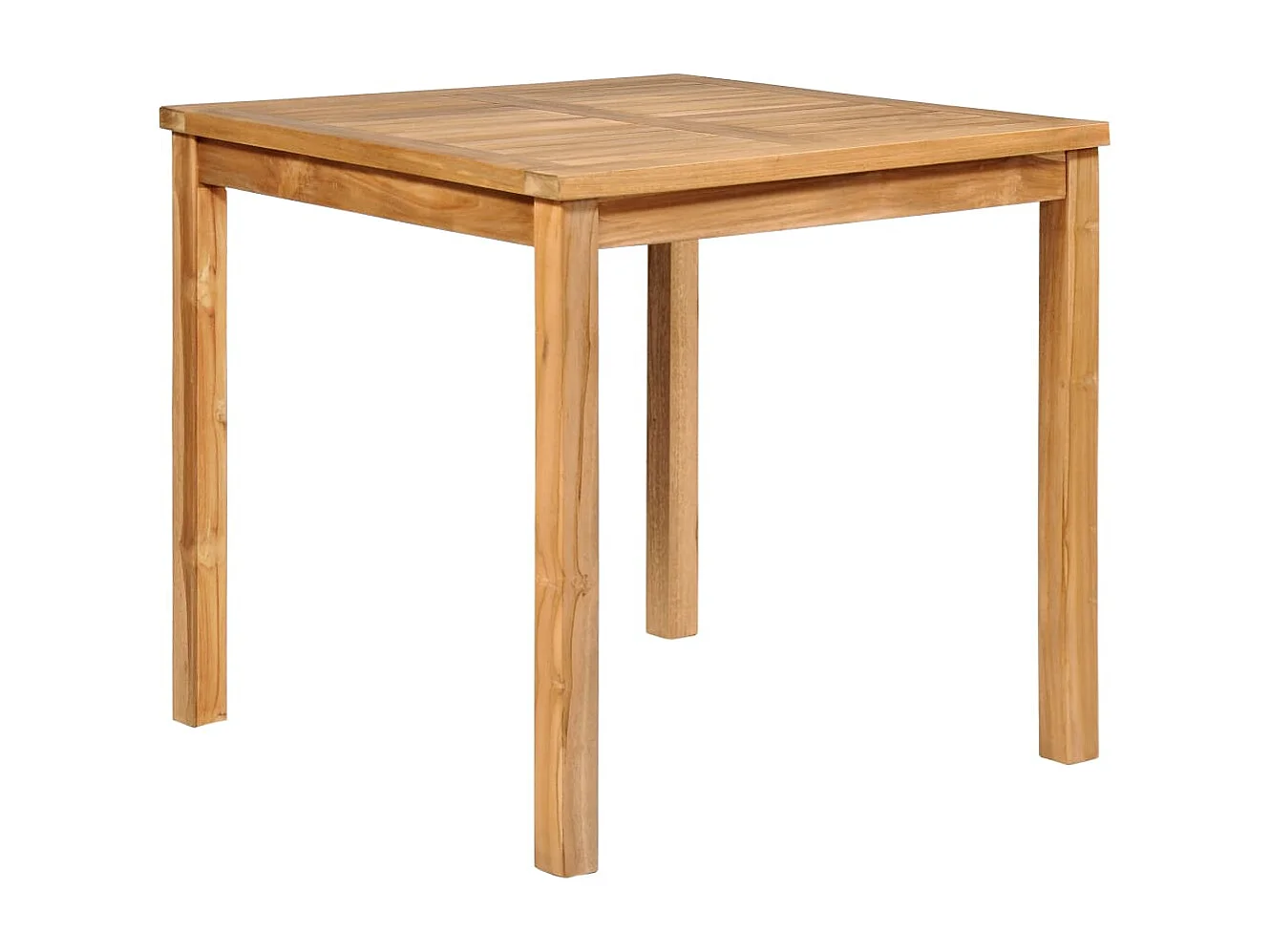 Uldum  Ensemble de salle à manger de jardin 5 pièces 80 x 80 cm en bois de teck massif