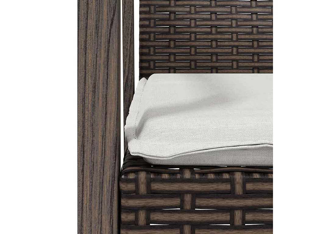 Ephrata  Ensemble à manger de jardin 9 pcs coussins résine tressée acier