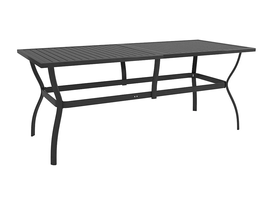 Prolenta Premium -  Ensemble à manger de jardin 7 pcs textilène et acier