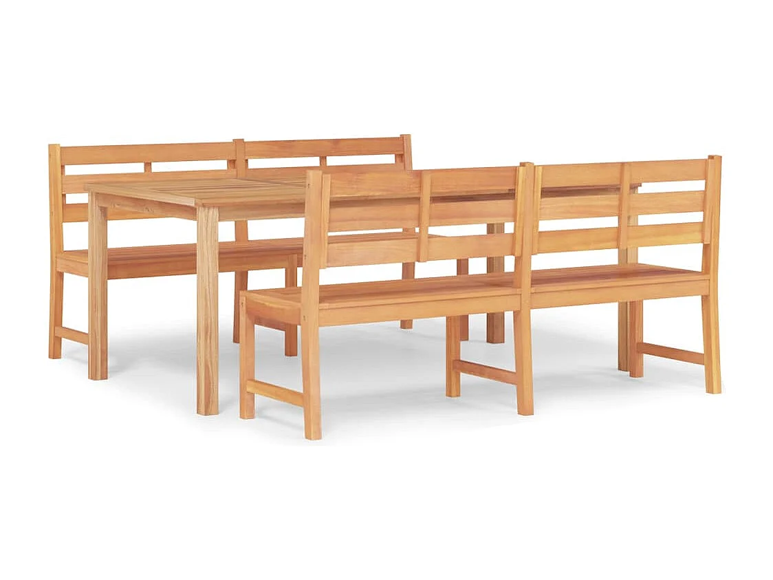 Prolenta Premium -  3-delige Tuinset massief teakhout