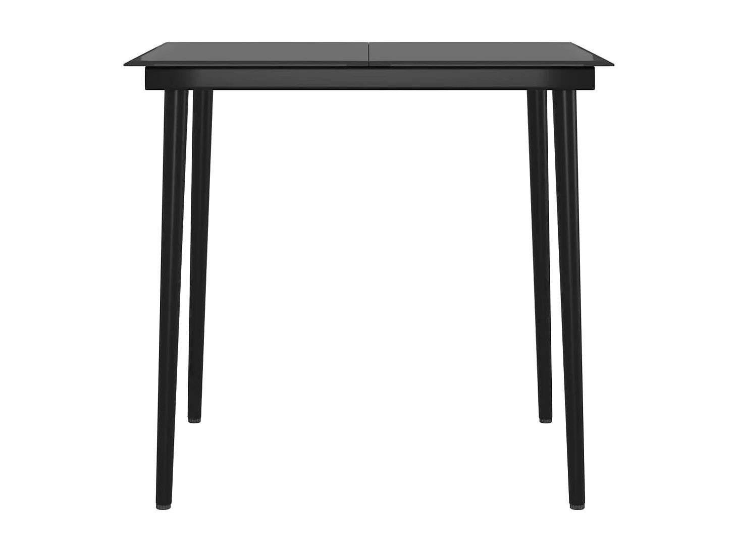 Cesarino  Ensemble à manger de jardin avec coussins 3 pcs Beige et noir