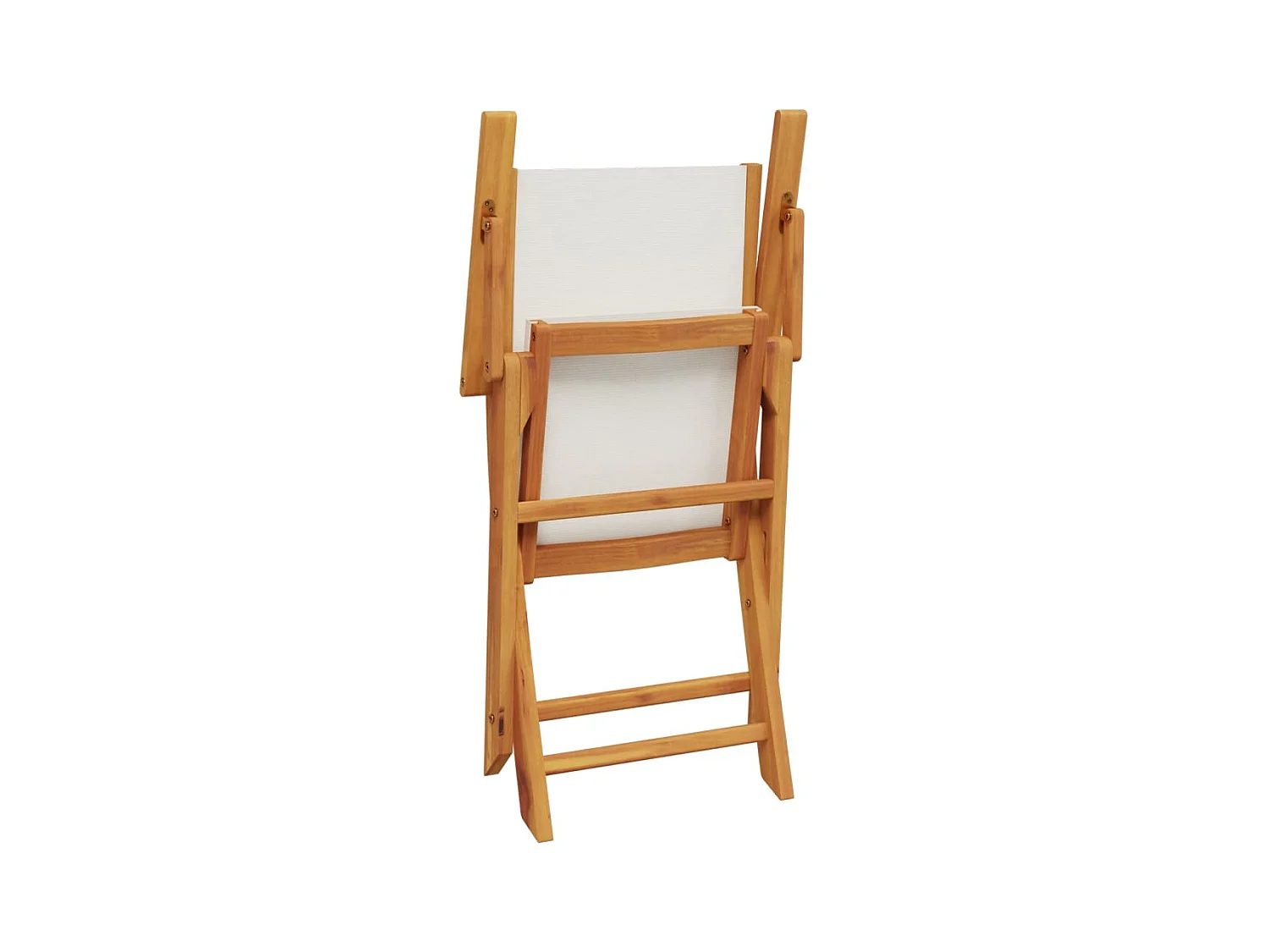 Sylarin  Ensemble à manger de jardin 5 pcs blanc crème tissu bois massif