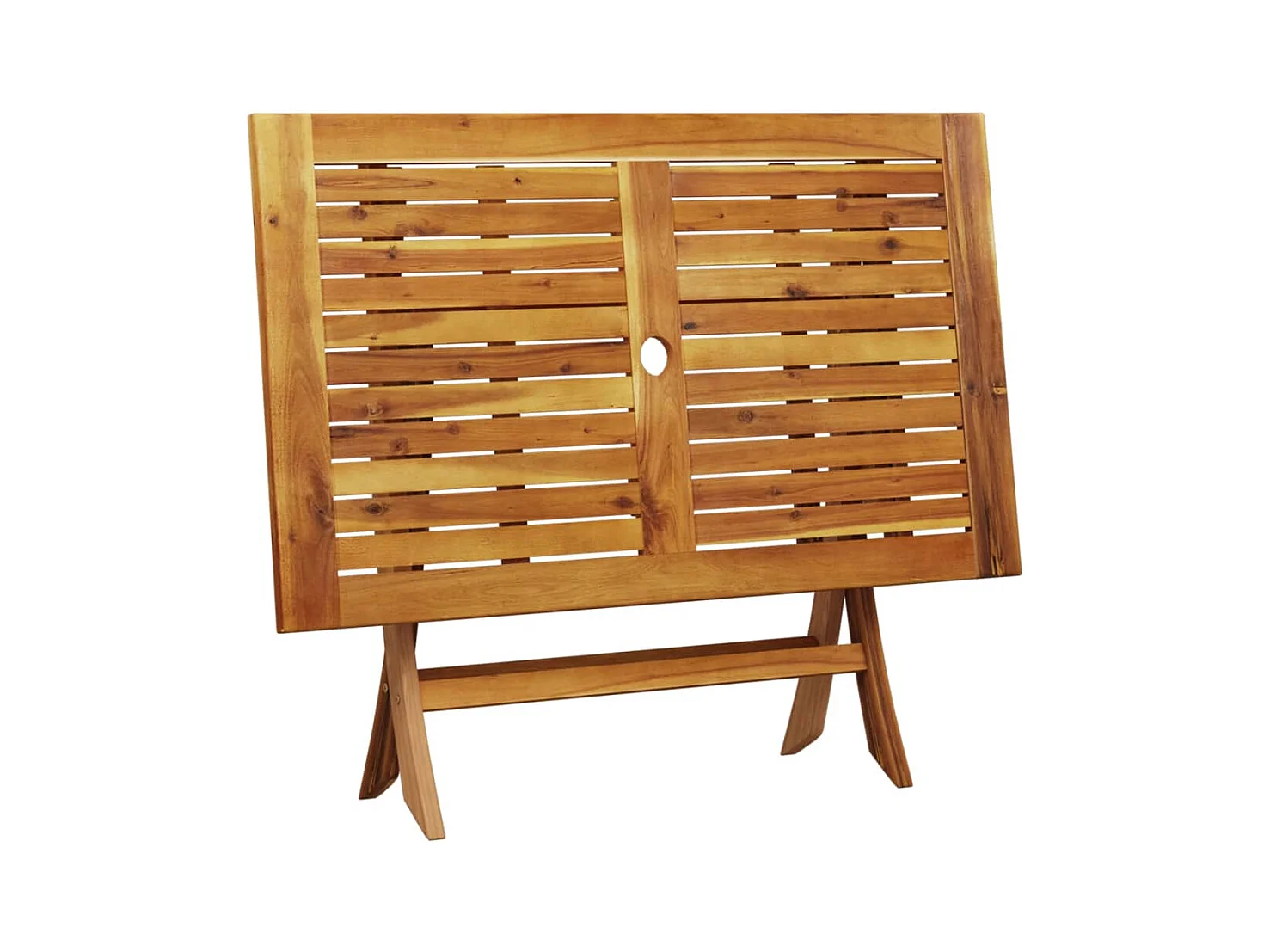 Sylarin  Ensemble à manger de jardin 5 pcs blanc crème tissu bois massif