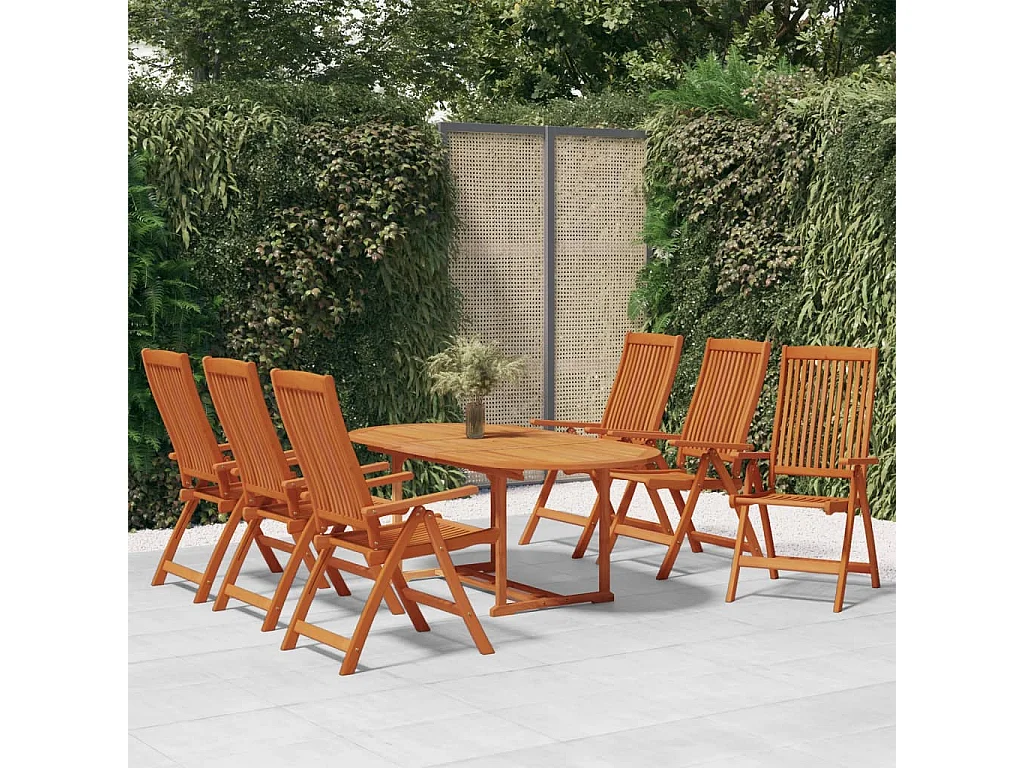 Kurt Alan  7-delige Tuinset massief eucalyptushout