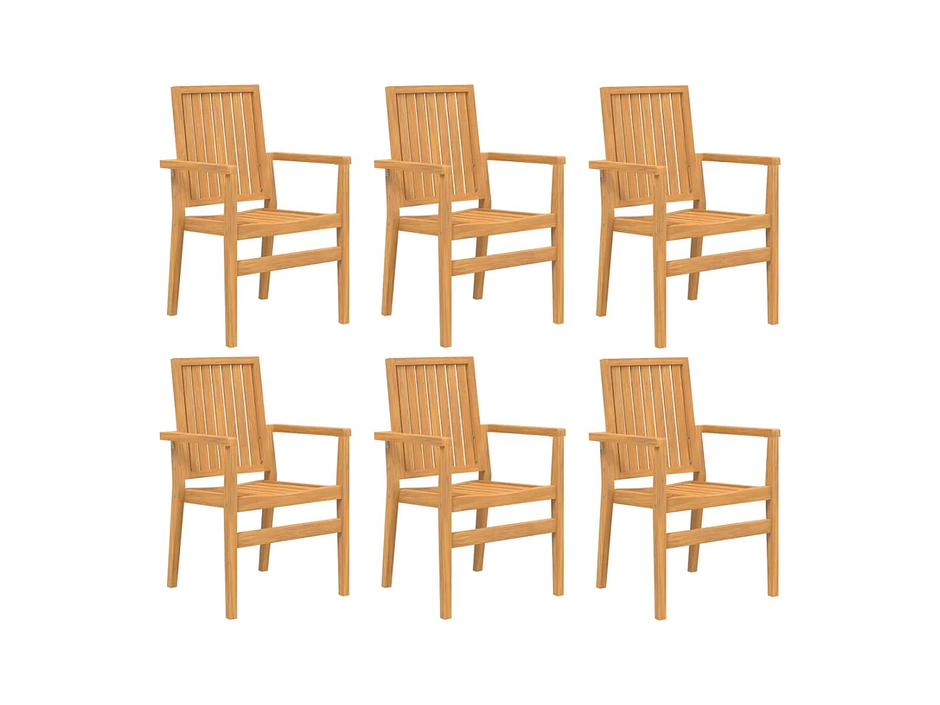Garden Furniture -  Ensemble à manger de jardin 7 pcs Bois de teck solide