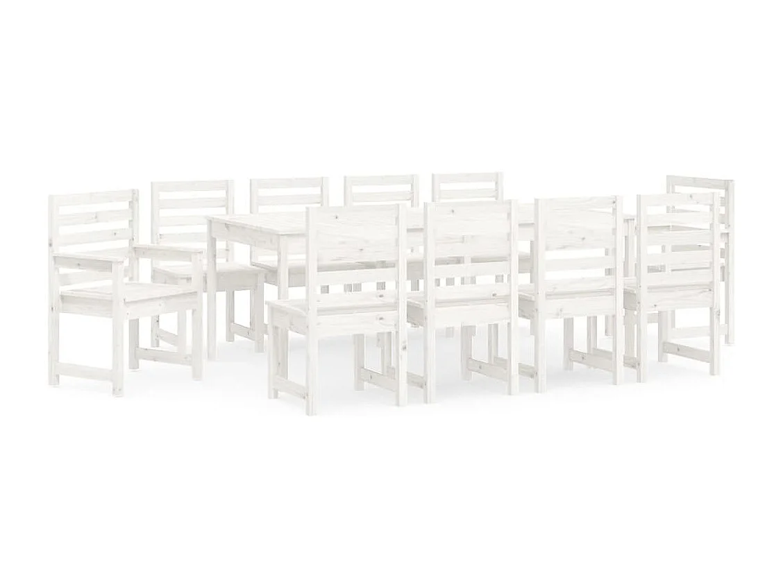 Sophie-Marie-Catherine  11-delige Tuinset massief grenenhout wit