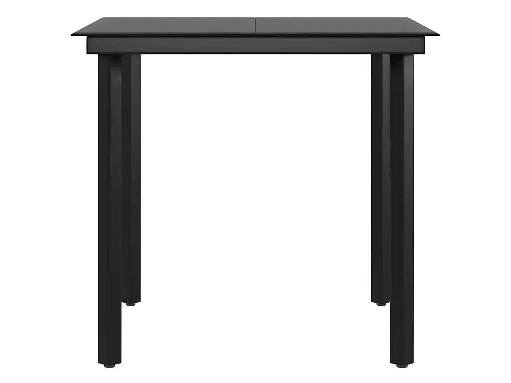 Hillsboro  Juego de comedor para jardín 5 piezas con cojines gris y negro