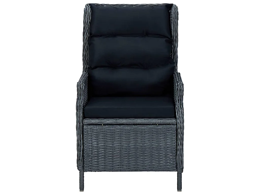 Santa Rosa  Ensemble à manger de jardin 7 pcs Gris foncé