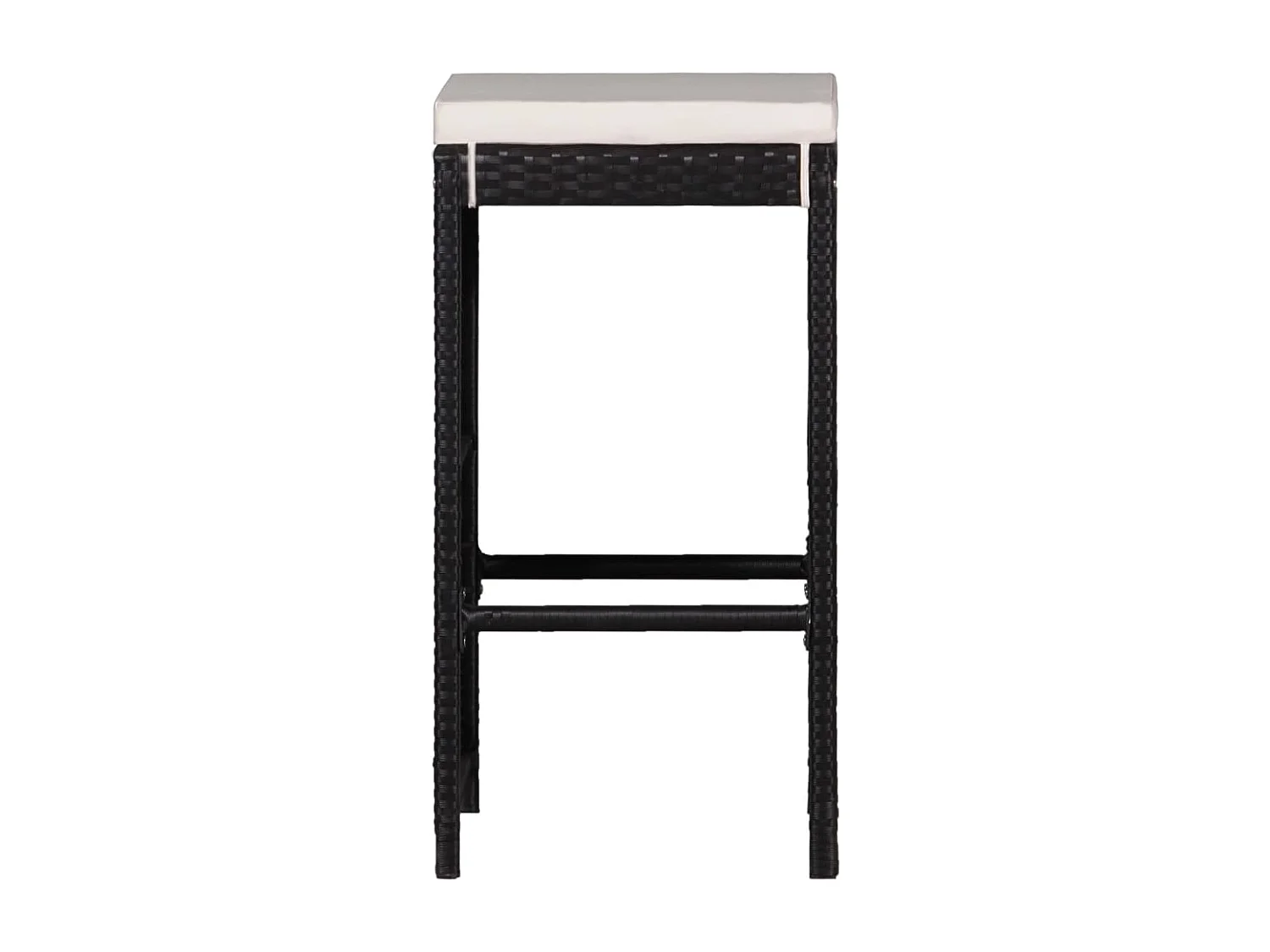 Garden Furniture -  Ensemble à manger d'extérieur 9 pcs Résine tressée Noir