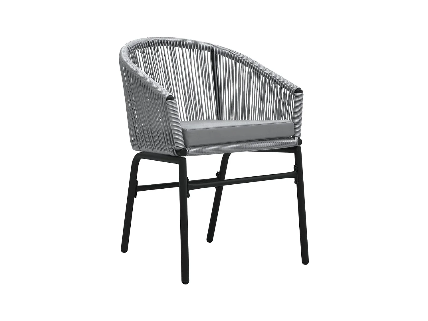 Belric  Ensemble à manger de jardin 7 pcs Gris