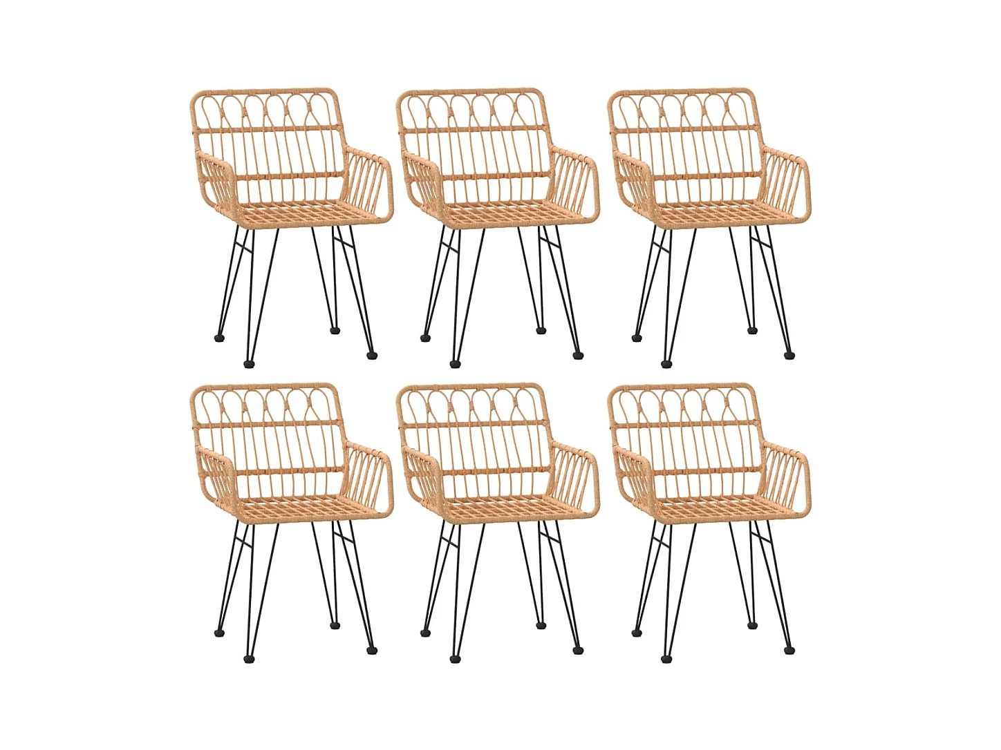 Arkadelphia  7-delige Tuinset poly rattan