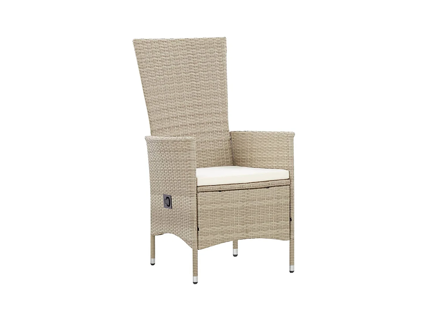 Bahae  Set comedor de jardín 9 piezas y cojines ratán sintético beige