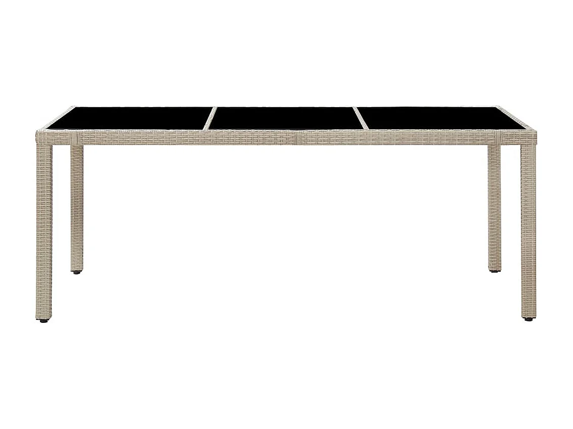 Bahae  Ensemble à manger d'extérieur et coussins 9 pcs résine tressée