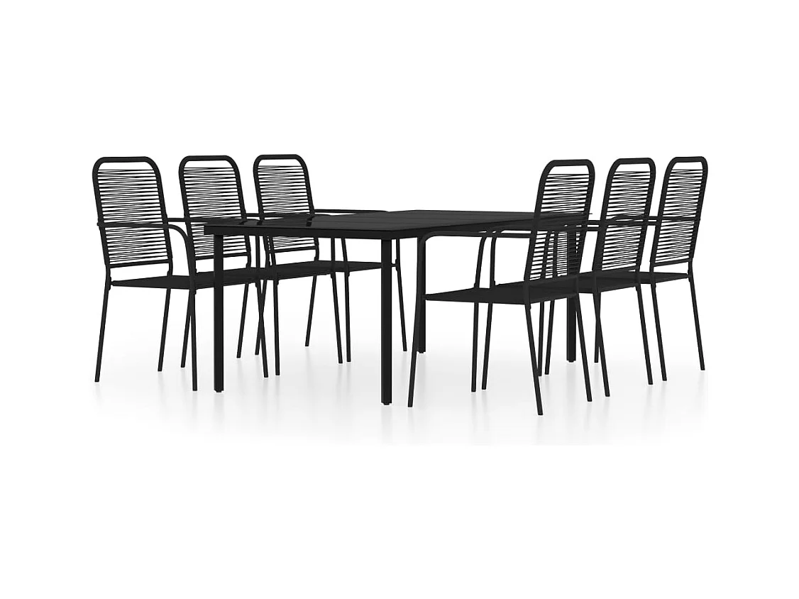 Scott  7-delige Tuinset zwart